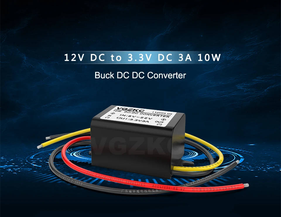 12 V до 3,3 V 3A DC Блок питания низкое энергопотребление бак 8-22 V до 3,3 V бортовой преобразователь переменного напряжения