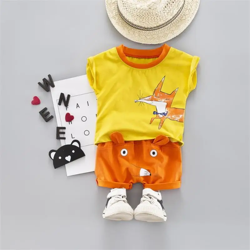 Лето 2019 комплекты одежды для малышей одежда маленьких девочек и мальчиков с