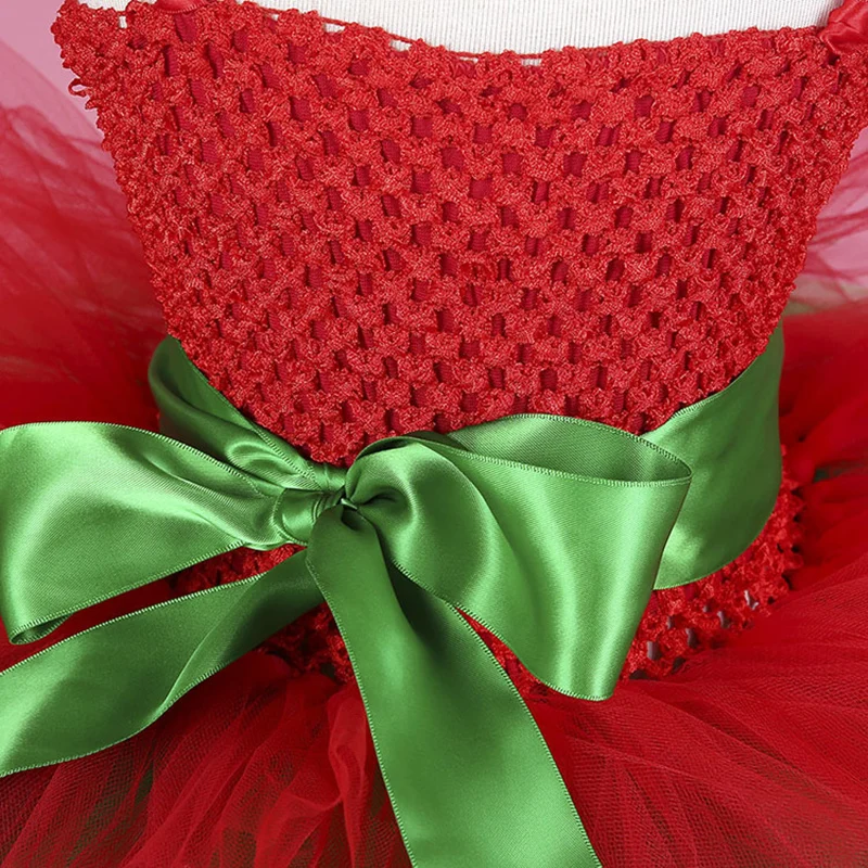 Платье-пачка принцессы рождественское платье для девочек Снежная зеленый