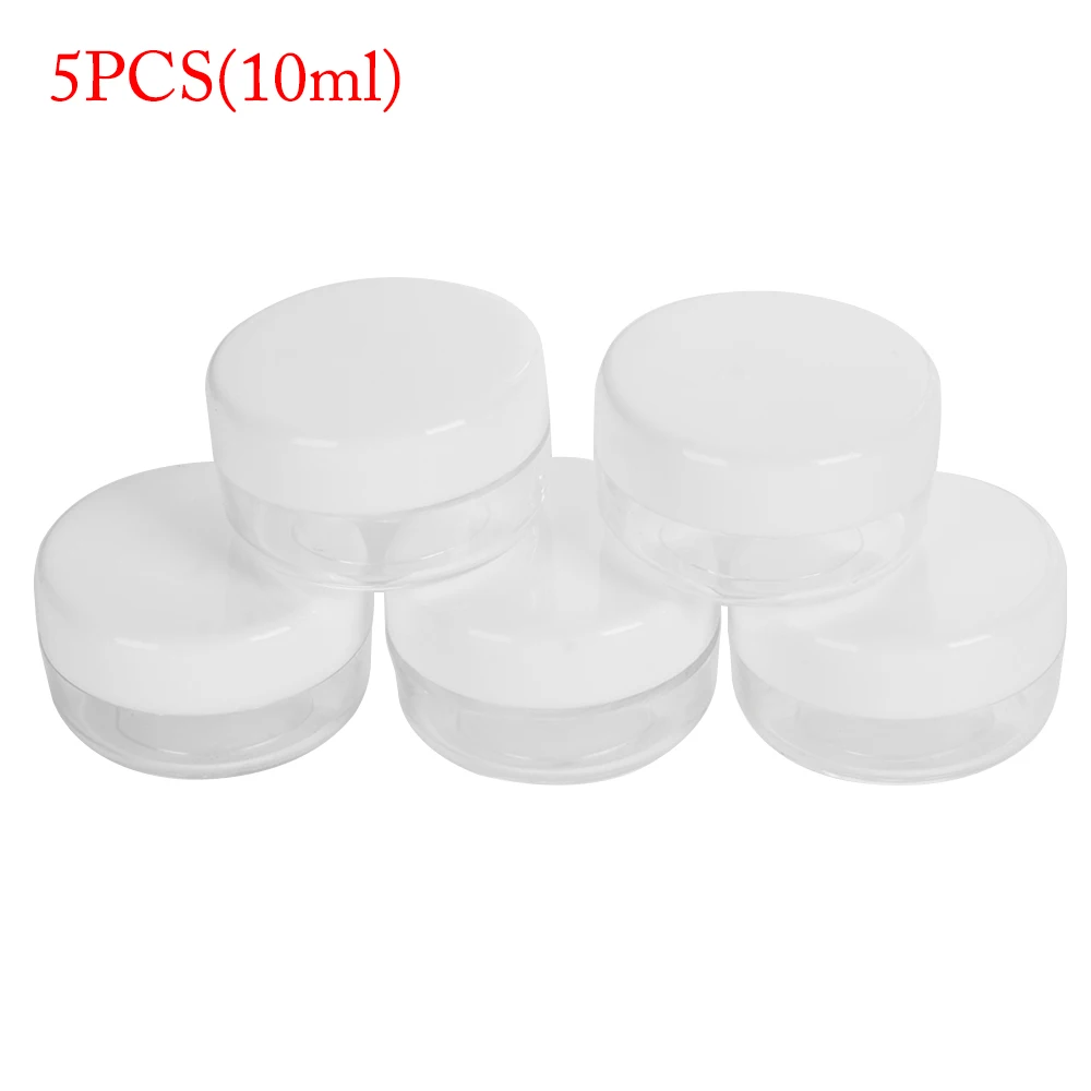 5PCS(10ml) 5 шт. мини-флакон для образцов Опарник состава косметических флаконов контейнер для крема для лица ящик для хранения бытовой контейнер для крема для лица 3/5/10/15 мл - Цвет: 5PCS(10ml)