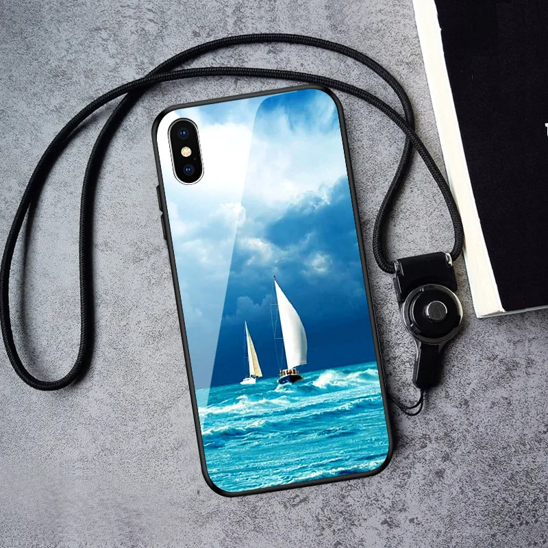 Чехлы для телефона iPhone 11 Pro 5 6 6s 7 8 Plus X XR XS Max окрашенная задняя крышка из