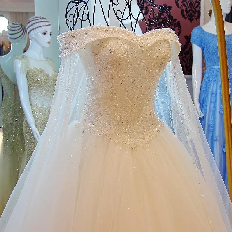 LS60102 свадебное платьеСвадебное платье Vestido De Noiva Princesa Vintage с длинным нарядом для одежды De Mariage Бисероплетение свадебных свадебных платьев