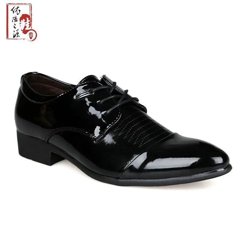 2014 new brand Men Shoes Leather splice Lace Up Business Moccasins Dress Wedding casual men shoes | Обувь