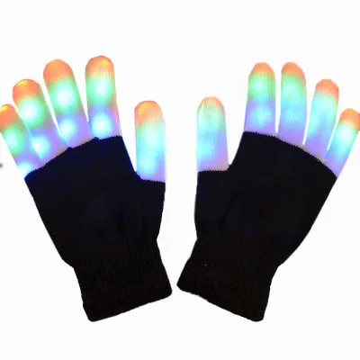kit 2 1 pair Glove 1 пара светильник на палец, светильник, перчатки, вечерние игрушки для детей, светильник, светодиодный, мигающий, светится в темноте, игрушки - Цвет: kit 2 1 pair Glove