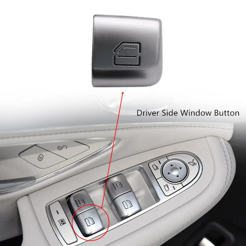 Кнопка окна стеклянная Кнопка стеклоподъемника Переключатель для Mercedes-Benz C class W205 GLC W253 задняя дверца багажника багажная задняя дверь - Цвет: Многоцветный