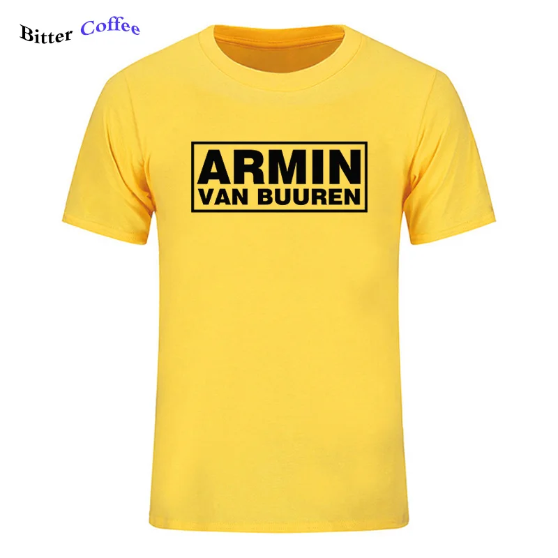 Футболка мужская с коротким рукавом и круглым вырезом смешная принтом ARMIN VAN BUUREN DJ