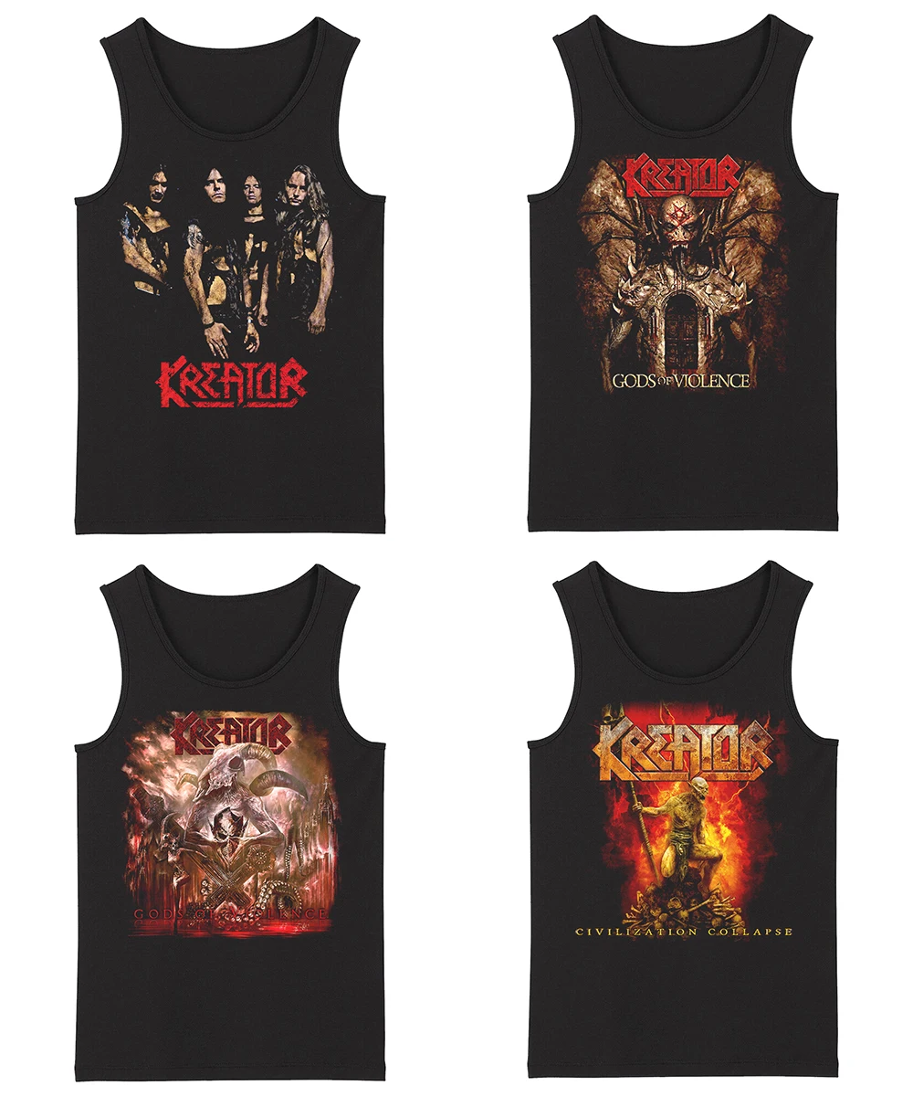 Bloodhoof Kreator Grindcore тяжелый металл скорость металла Thrash Deathcore Мужская мода майки Азиатский размер