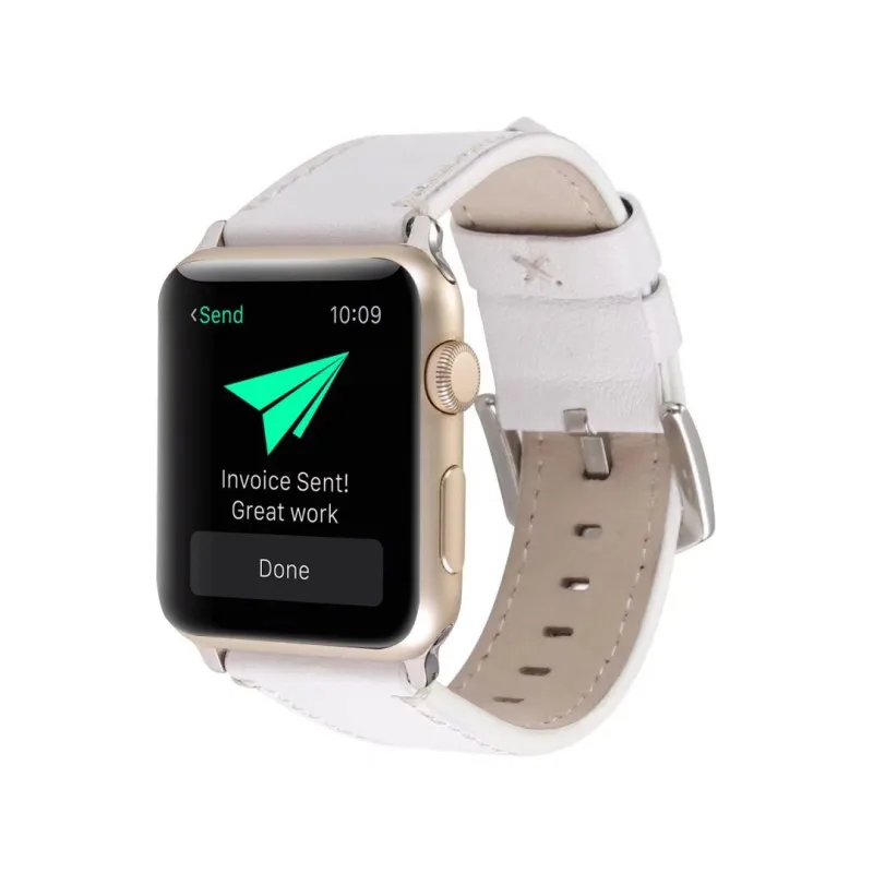 Роскошные Натуральная кожа часы ремешок для Apple Watch iWatch серии 1 2 3 ремешок из воловьей кожи браслет из натуральной кожи 42 мм 38 мм