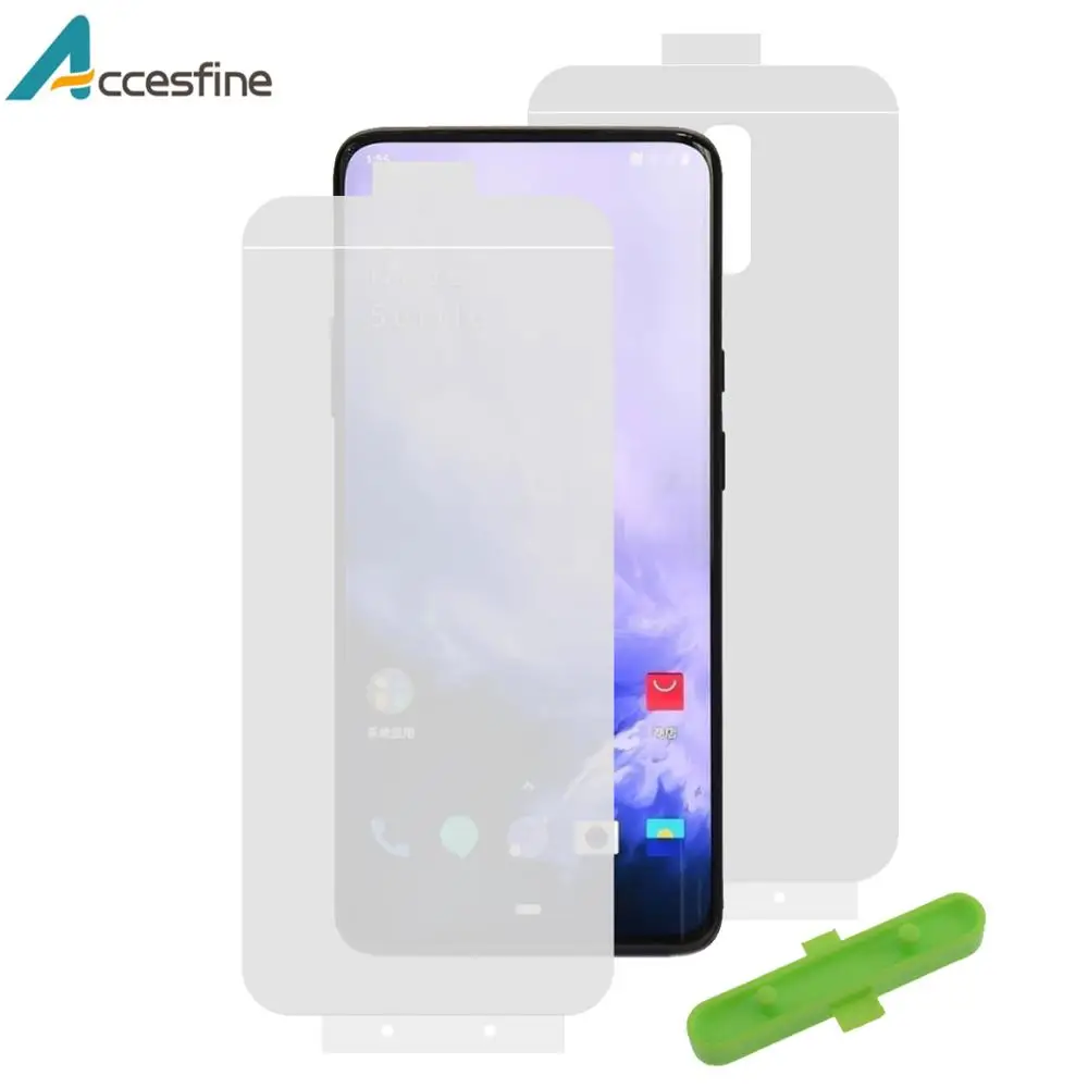 

2 шт Передняя Задняя полная защитная пленка для Oneplus 6 6T 7 7T Pro Hydrogel Защитная пленка для экрана 1 + 7 Pro пленка из мягкого ТПУ не стекло