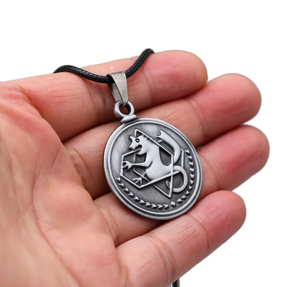 Ожерелье Эдварда Элрика из Fullmetal Alchemist - подарок для мальчиков, винтажное ожерелье для женщин, японские аниме, модные украшения.