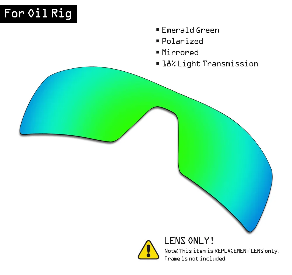 

Поляризованные солнцезащитные очки SmartVLT, Сменные линзы для Oakley Oil Rig-изумрудно-зеленый
