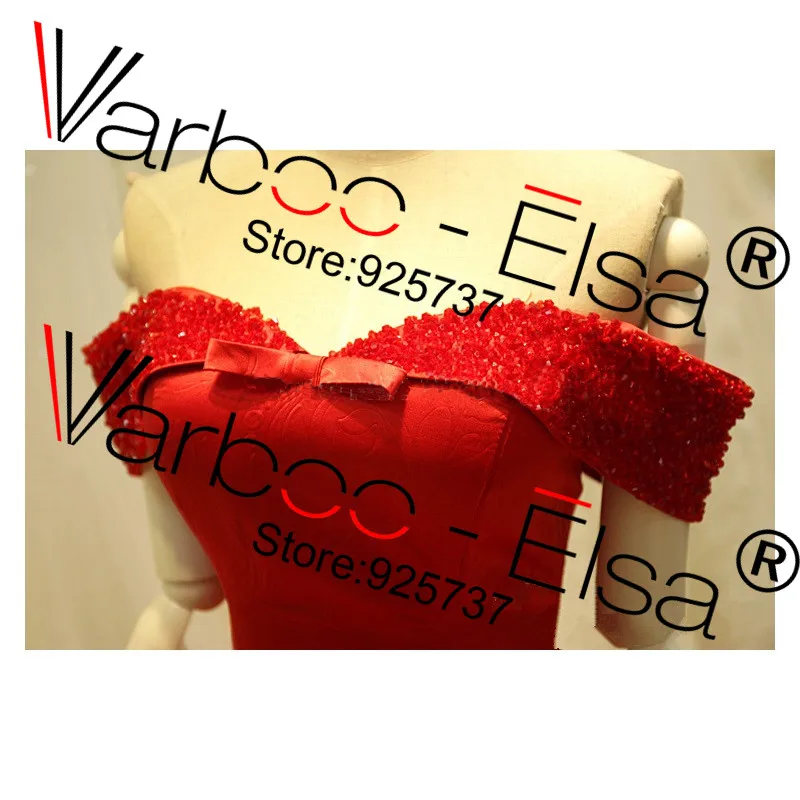 Женское атласное вечернее платье с открытыми плечами VARBOO_ELSA vestidos de noche largos