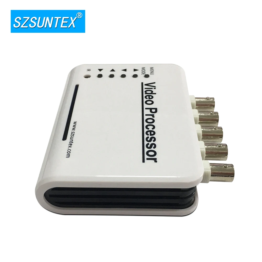 Suntex CCTV видео сплиттер на 4 канала система Комплект канальный цветной процессор с