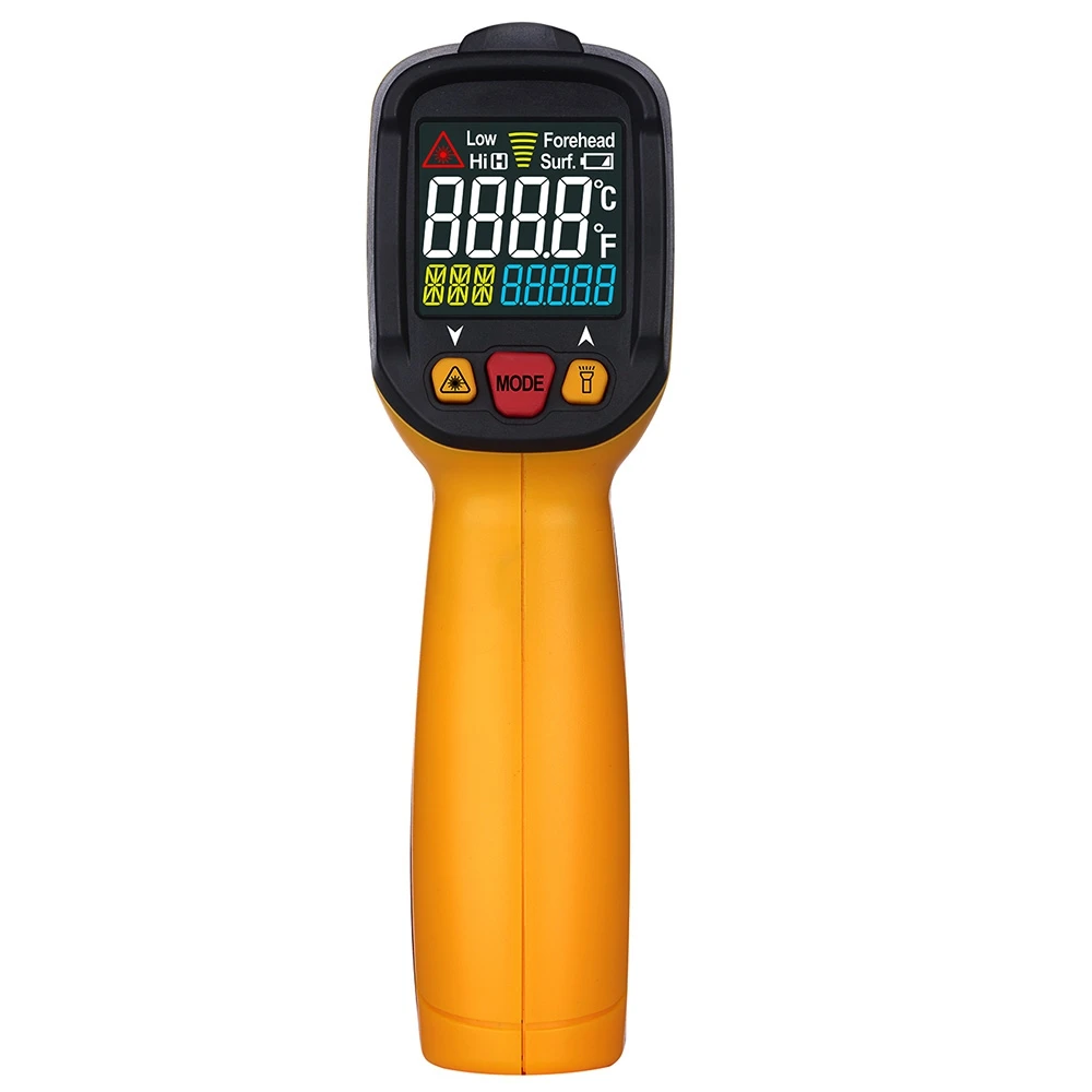 Peakmeter pm6530c Бесконтактный цифровой инфракрасный термометр Красочные Подсветка
