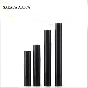 Пластиковые флаконы для духов 2 мл3 мл4 мл5 мл, 100 шт.лот, многоразовые черные флаконы, пустые маленькие флаконы