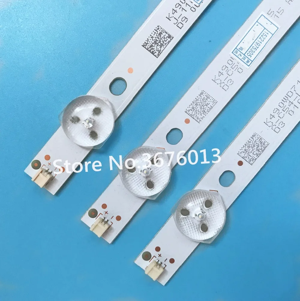 1 комплект = 9 шт. Светодиодная лента подсветки для TCL LE49D88UD K490WD7 A2 4708 K490WD