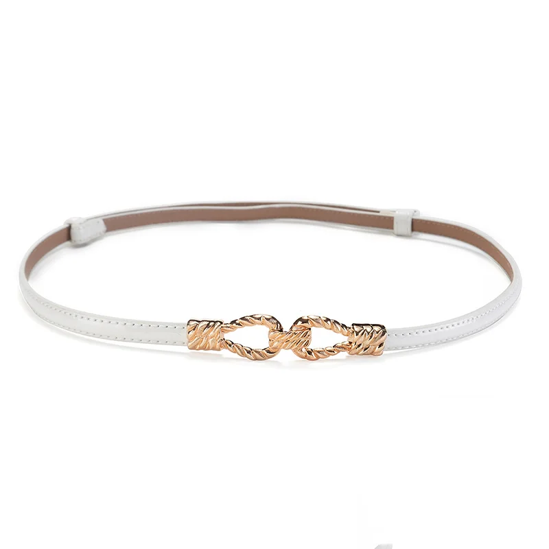 Ремень тонкий из натуральной кожи Женский ремень воловьей 6 цветов|genuine leather belt