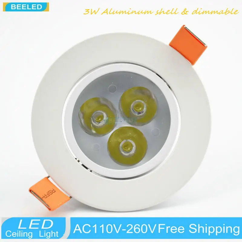 Светодиодный светильник 3 Вт 5 7 Встраиваемый светодиодный потолочный прожектор