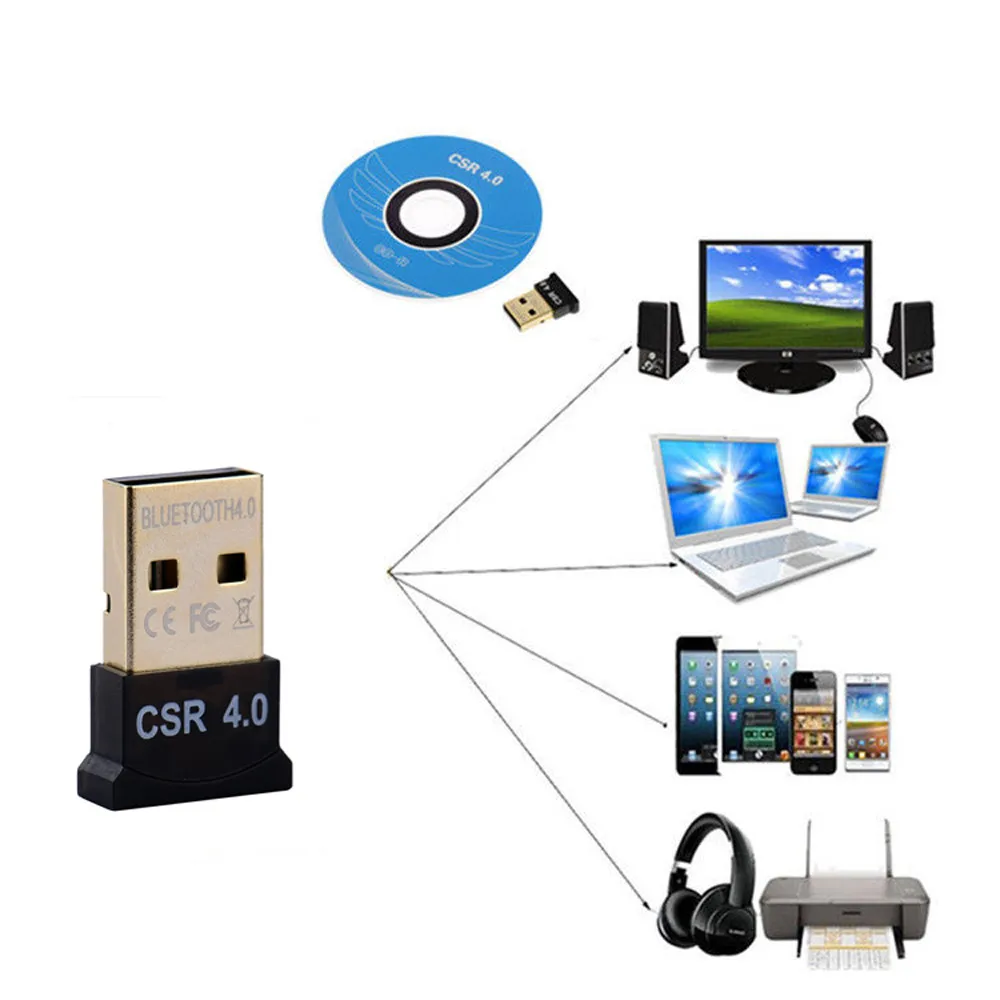 HIPERDEAL мини беспроводной USB Bluetooth 4 0 адаптер ключ для ПК ноутбука Win XP Vista7/8/10