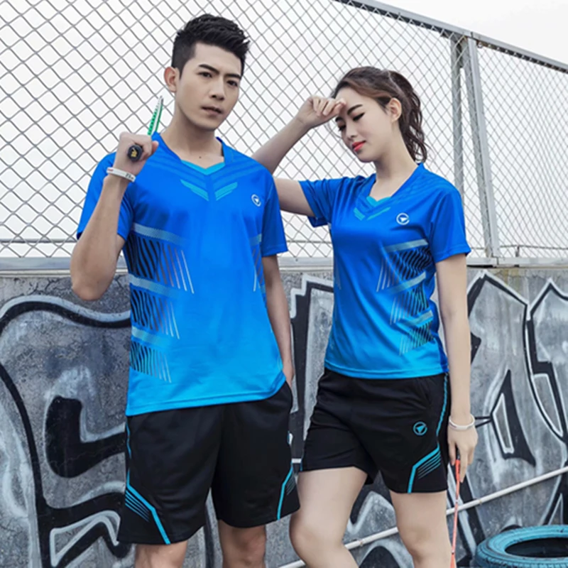 ZMSM Мужская/Женская быстросохнущая одежда для бадминтона набор настольного