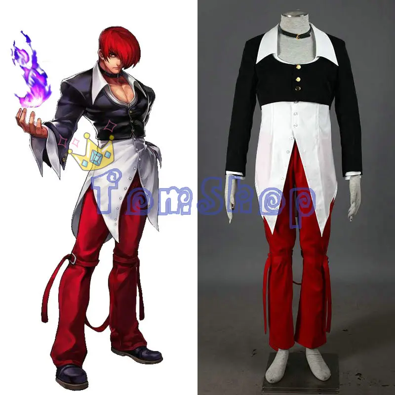 

The King of Fighters KOF Iori Yagami Cosplay Suit Uniform Men Women Fancy Party Halloween Costumes Custom Made