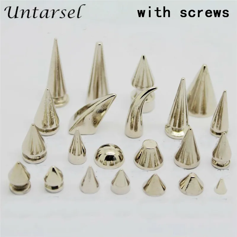 Собранные искусственные шипы в виде пули из сплава стиле панк рок|Заклепки для