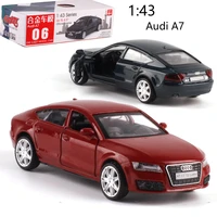 caipo 143 audi a7 alloy pull back vehicle model diecast metal model car for boy toy collection friend children gift