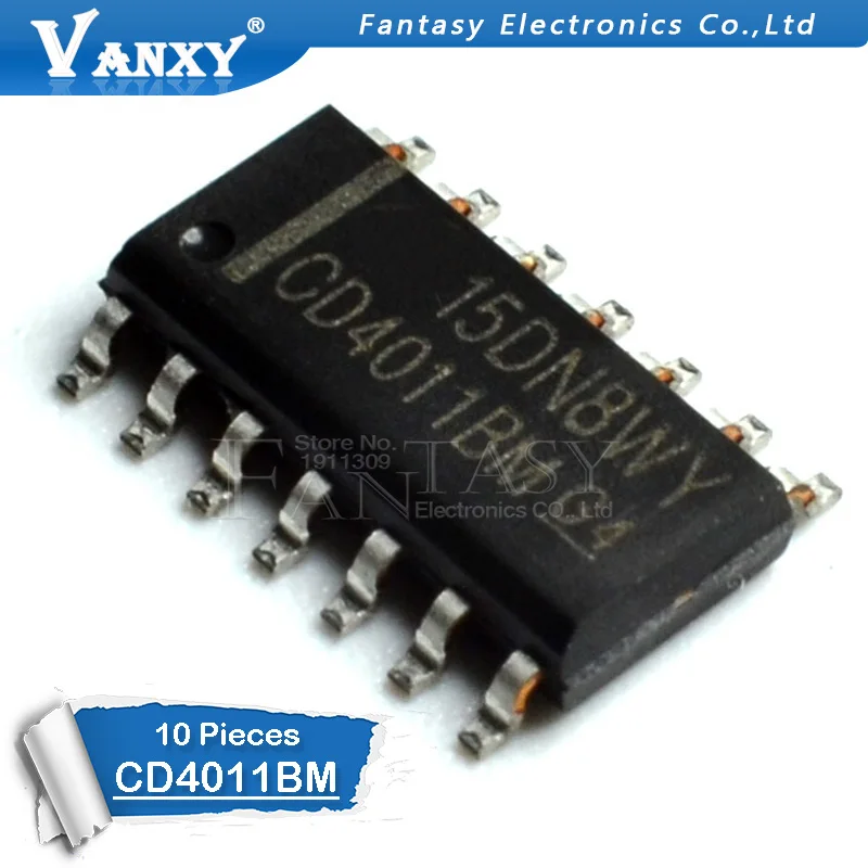10 шт. CD4011BM96 SOP14 CD4011BM SOP CD4011 SOP-14 Новый и оригинальный IC | Электронные компоненты