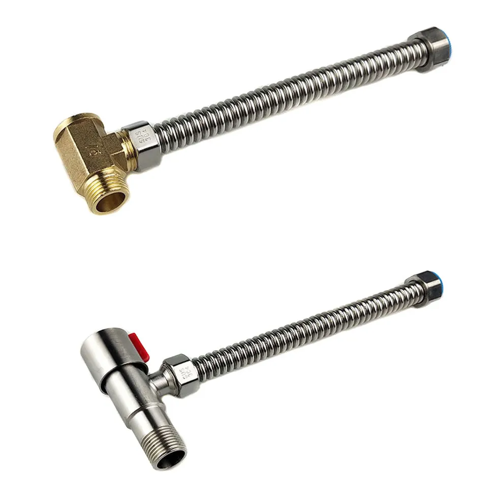 Зашифрованная гофрированная трубка заливная холодная и горячая нержавеющая