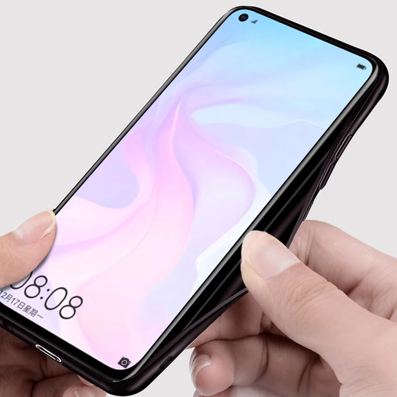 Для Huawei nova 4 Чехол для nova4 задняя крышка Силиконовый противоударный тканевый