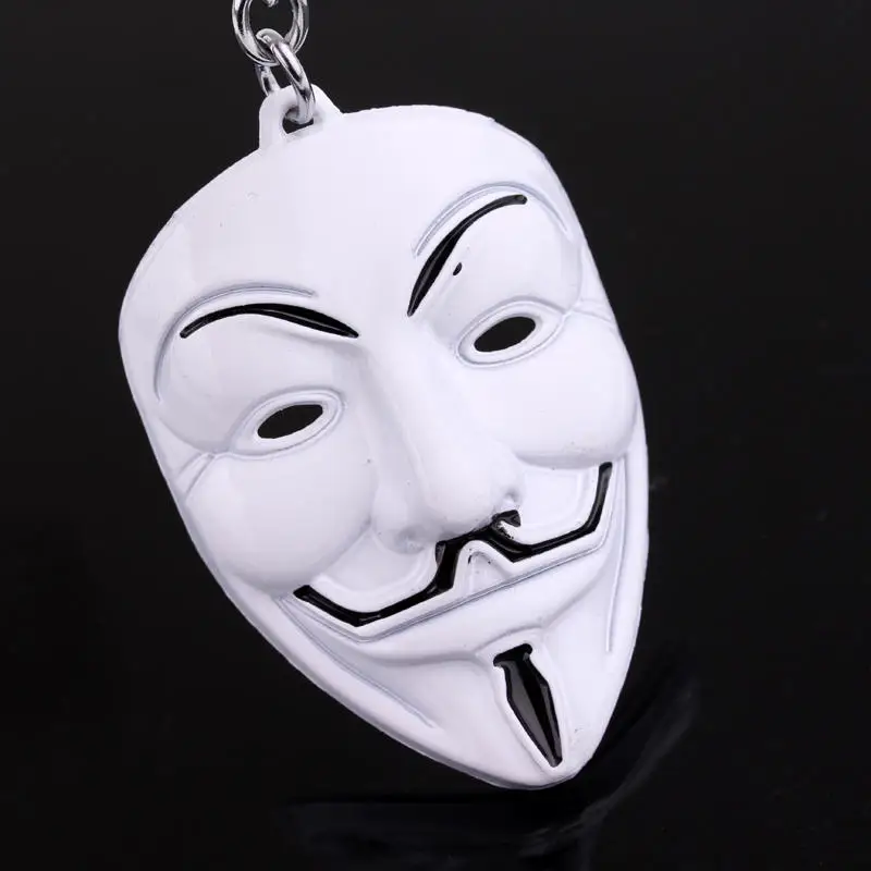 Ювелирные изделия MQCHUN V for Vendetta фильм брелок анонимная Маска Гая металлический