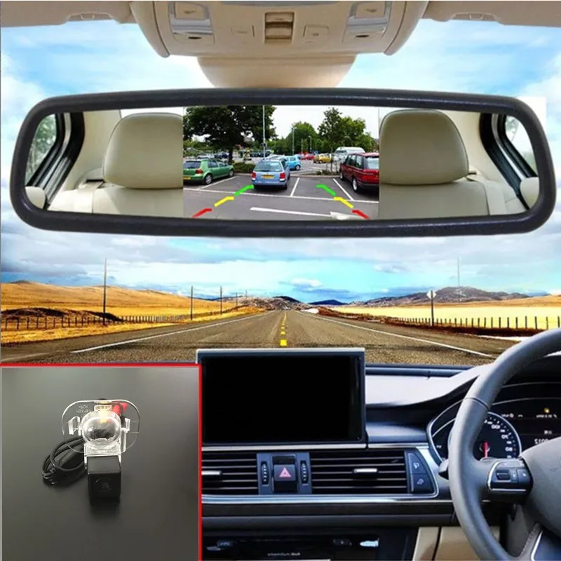 Камера заднего вида с ночным видением для Hyundai Accent RB 2010-2015 5 дюймовым TFT жк-дисплеем