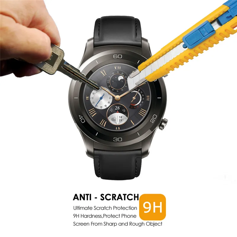 Qosea Для Huawei Watch 2 Ультра тонкий 2.5D Закаленное Стекло Анти стук 9 H Ясно Smart Экран