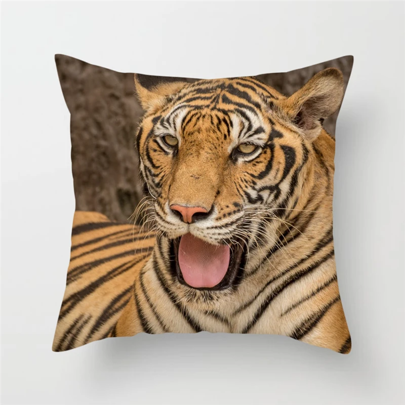 Чехлы для подушек Fuwatacchi Tigers с головой тигра закрытые подушки чехлы дома дивана