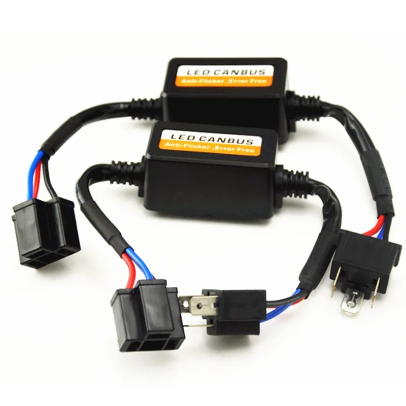 Универсальный 2 шт. H1 H4 H7 H11 LED DRL Передняя фара Canbus подавитель предупреждений об
