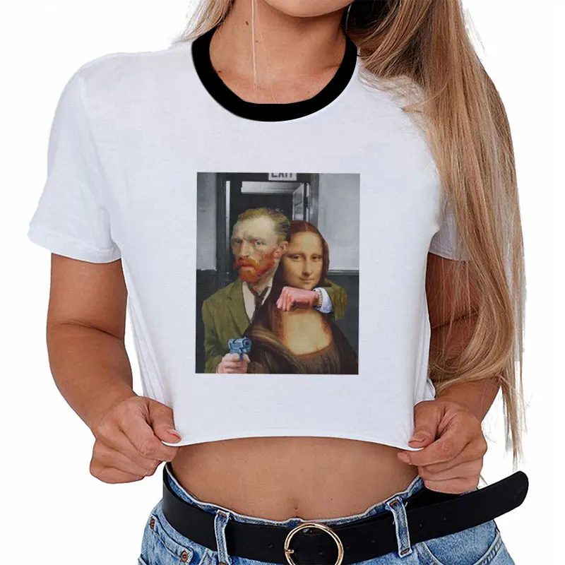 

Лидер продаж, модный топ Ulzzang, футболка с короткими рукавами и круглым вырезом в стиле Харадзюку, Повседневная Эстетическая уличная футболк...