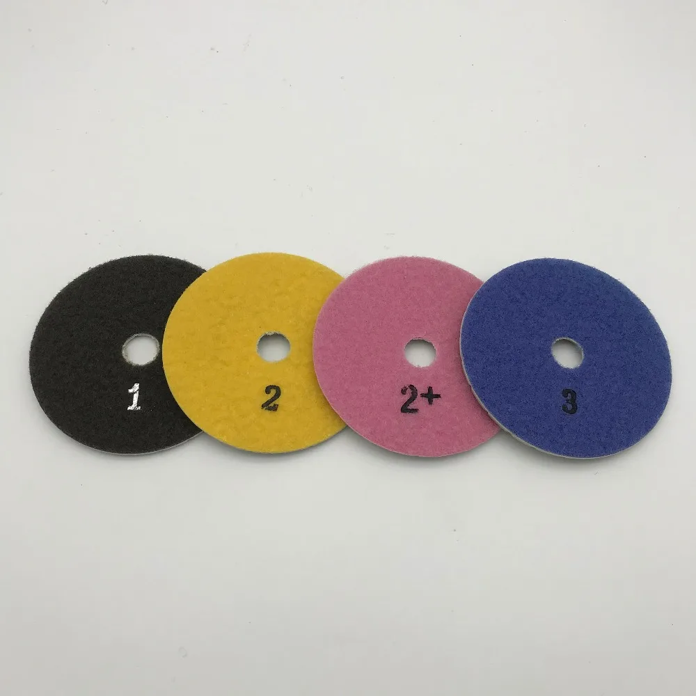 4 Step Polishing Pads inch (100 mm) for Granite Marble Quartz Engineered Stone Circle Sanding Disc Wheel Pcs/lot | Инструменты