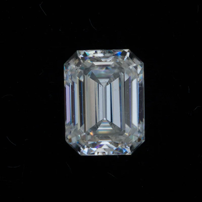 Niceems 6.74CTW изумруд огранки Moissanite драгоценный камень 12*10 мм EF цвет свободный