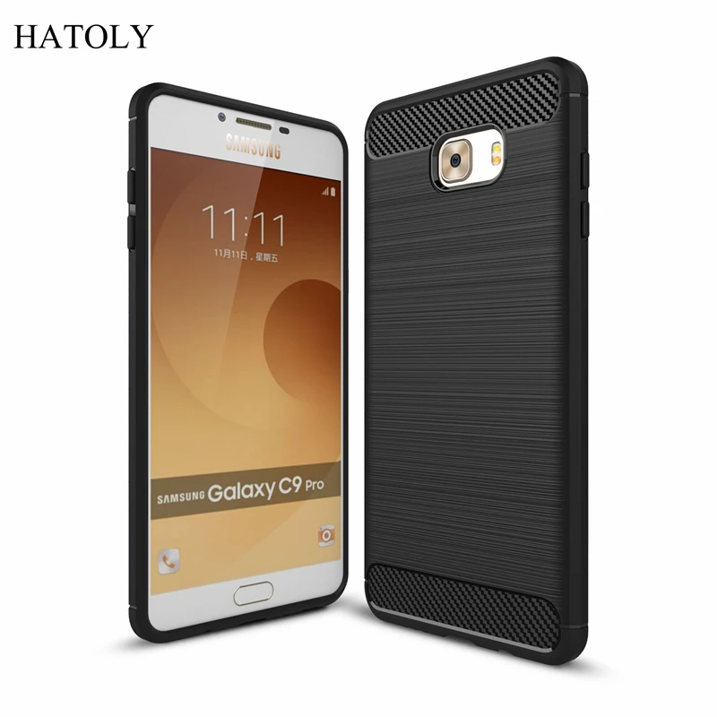 Чехол HATOLY для samsung Galaxy C9 Pro мягкий силиконовый чехол с ворсом из ТПУ C9000 6 дюймов |