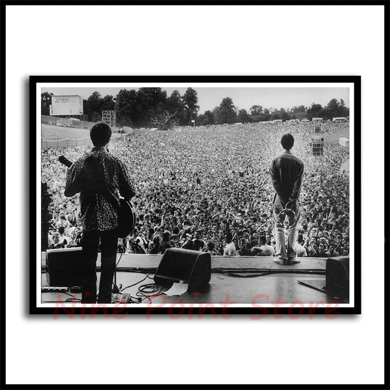 Oasis rock music бумажные постеры для бара кафе гостиной столовой декоративные картины без рамы