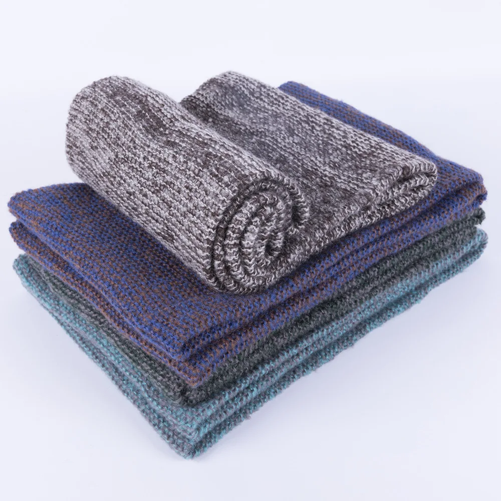 Шарф унисекс шерстяной вязаный осенне-зимний теплый 2019 |