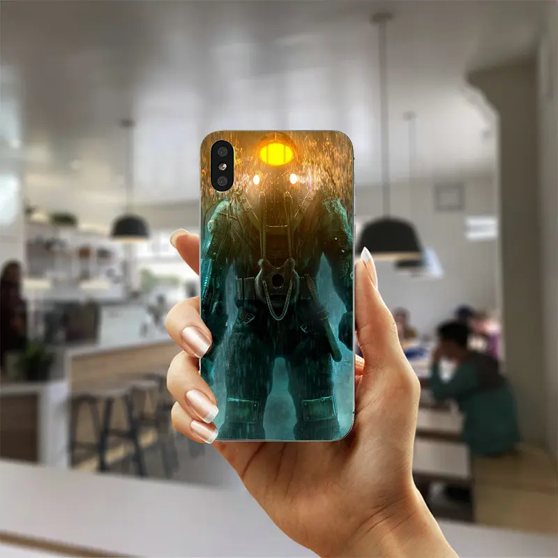 BioShock Infinite Мягкий ТПУ силиконовый прозрачный мобильный телефон чехлы для iPhone X 6 6s 7