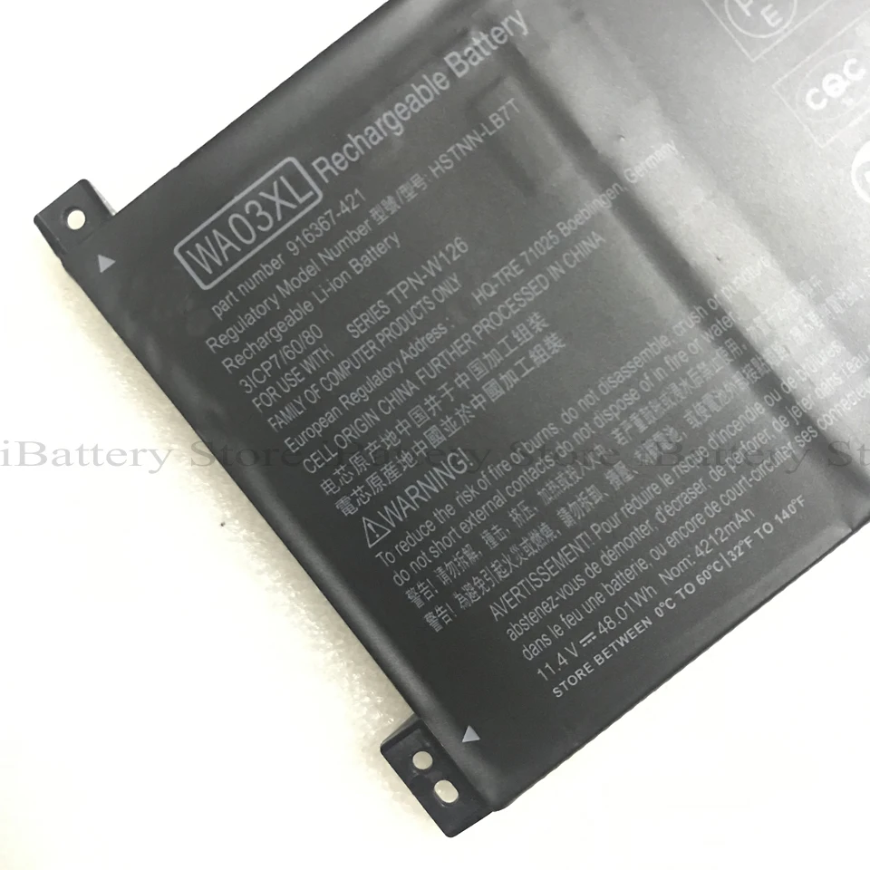 Оригинальный аккумулятор WA03XL для Hp Pavilion x360 серия 15 br077nr 916812 1 5 10 |Аккумуляторы