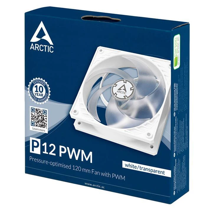 ARCTIC P12 PWM 4PIN белый радиатор ЦП 12 см чехол для вентилятора компьютера Cooler Master 120 мм