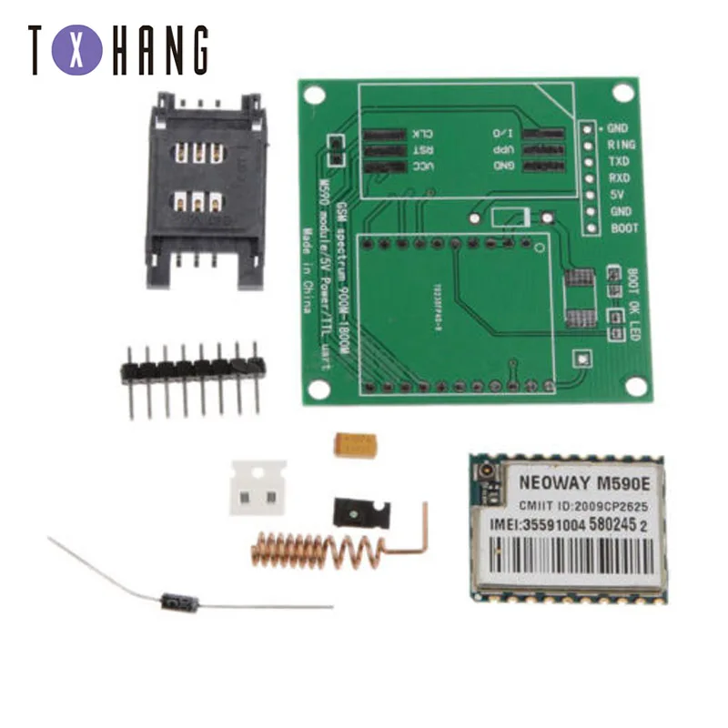 M590E GSM GPRS модуль Diy наборы M590 900 m-1800 m sms ЦП MCU тест | Электронные компоненты и