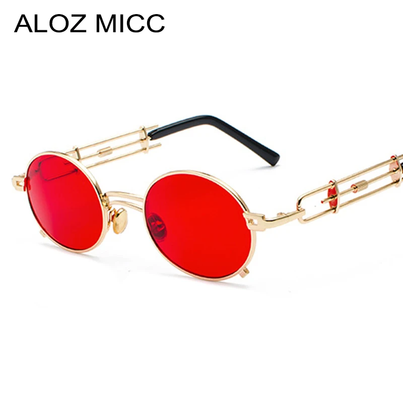 Круглые Солнцезащитные очки в стиле стимпанк ALOZ MICC 2018 женские и мужские