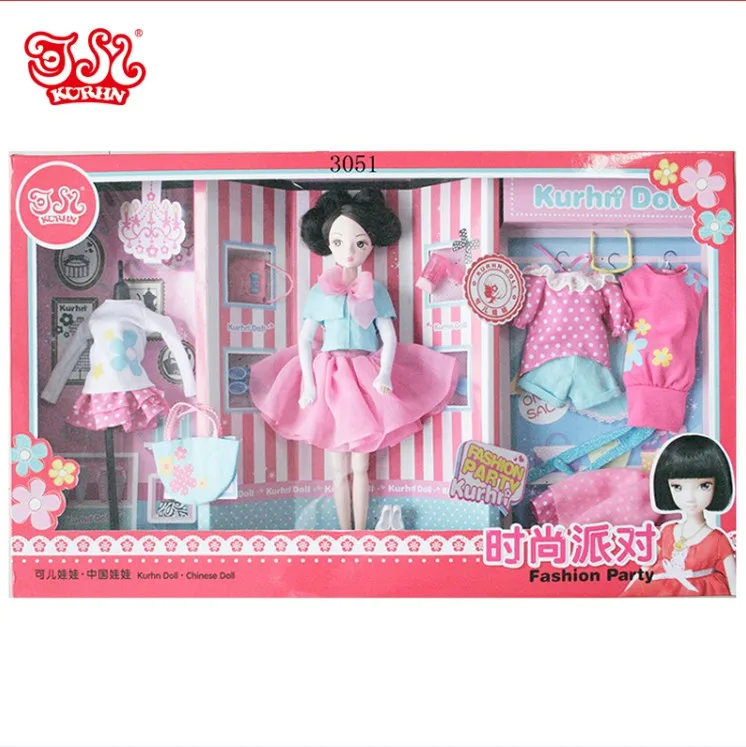 Модная пластиковая кукла 4 кукольная одежда в одном #3051|plastic doll|plastic fashion dolldoll doll |