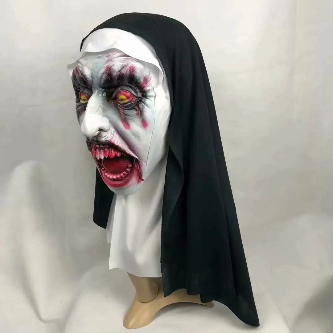 Террор сестра Косплэй привидение-дьявол монахини Cos кровавый латекс головных