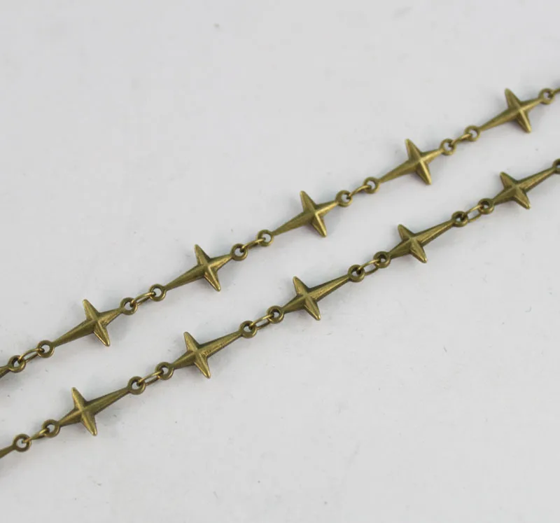 2 метра состаренная бронза поперечная цепь ручной работы #22911|chain meter|meter chainchain in