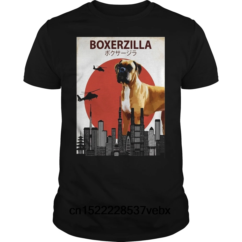 Забавная Мужская футболка Женская Новинка Boxerzilla забавное мужское нижнее бельё